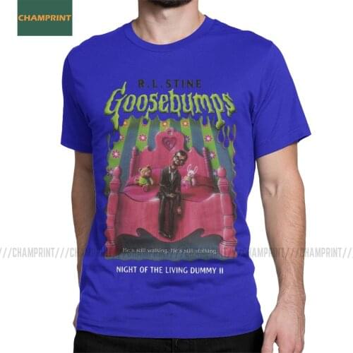 Goosebumps Night Of The Living Dummy T Shirt Men Cotton T-Shirt Haunted Halloween Monster Book Movie Comic Tees Short Sleeve 6XL