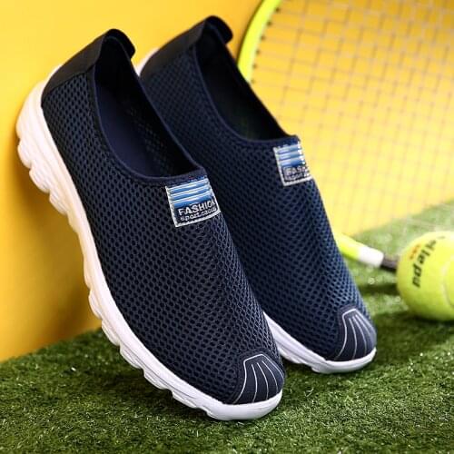 Large Size Slip-on Man Sport Shoes Mens Sneakers 2020 Mens Shoes Sports Shoes Running Tennis Man Blue Arena Trainers Gym E-321