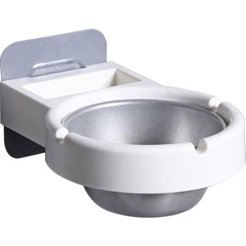 Wall- mounted Organizer Ashtray Waterproof Stainless Steel Wall Hanging Ashtray for Bathroom Home Office Toilet JDH88