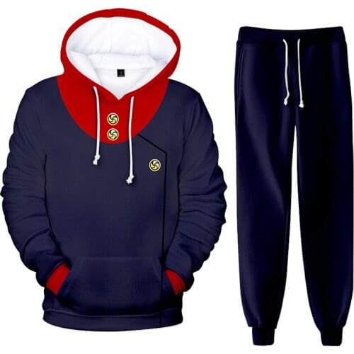 2020 New 3D Print Jujutsu Kaisen Hip hop Harajuku Long-sleeved Hooded 2Pcs Women/Men Autumn Tracksuit Hoodies Pants
