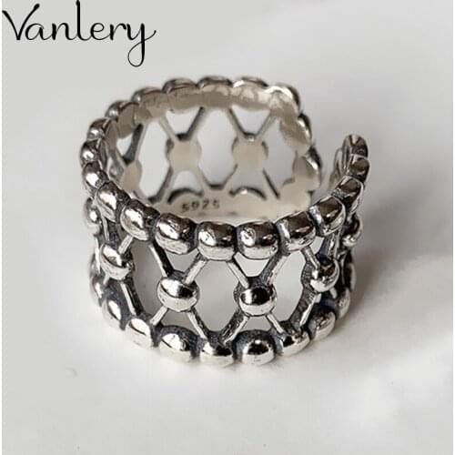 New Trendy Personality Punk Big Beads Rings For Women Lady Resizable Size Rings Party Jewelry Charm Gifts