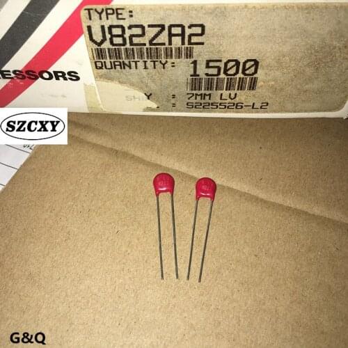New and origina 50PCS V82ZA2 1200A 500PF 82V 82Z2 7MM varistor