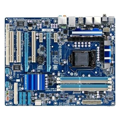 Original motherboard for Gigabyte GA-P55A-UD3P LGA 1156 DDR3 for i5 i7 P55 16GB P55A-UD3P Desktop motherborad Free shipping