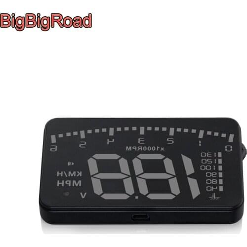 BigBigRoad Car Hud Display Windshield Projector For Vauxhall Cascada Corsa Insignia Mokka VXR8 Crossland X Adam Astra