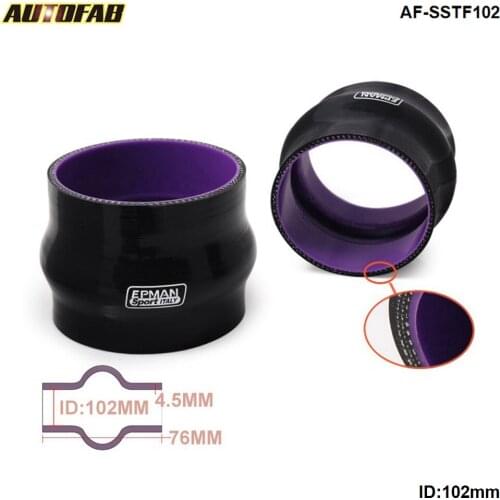 4" 102mm Silicone Hump Hose Bellow Connector Silicon Rubber Straight Pipe For Honda Civic Type-R DC2 AF-SSTF102