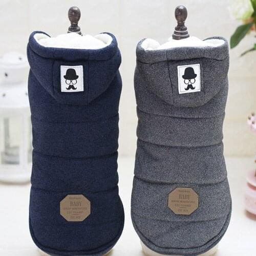 Warm Dog Hoodies Coat Jackets Cotton Pet Dog Clothes for Small Dogs Chihuahua Pug Outfits Puppy Cat Clothing Pets Products
