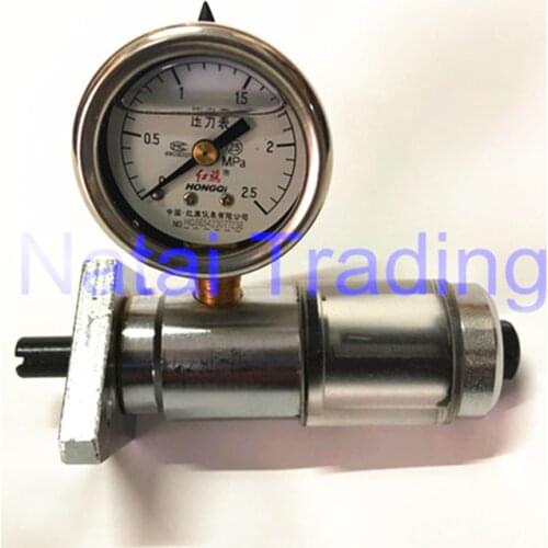 Diesel VE pump piston travel tester stroke gauge with 2.5Mpa pressure meter, fuel pump internal pressure gauge repairing tool