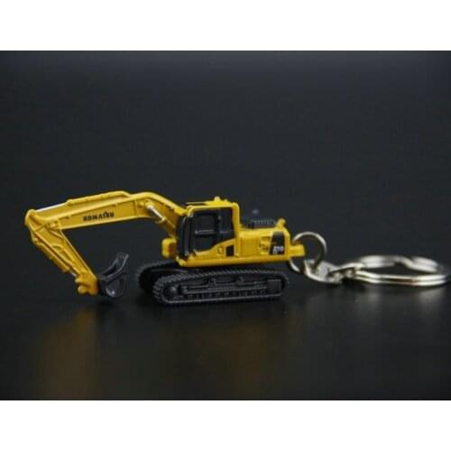 UH 1:87 keyring PC210-8 KOBELCO SK250 Alloy model car Metal toys for childen kids diecast gift