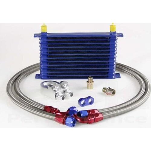 Universal TRUST Type Japanese 13rows AN10 oil cooler radiator kit+inclined filter adaptor Relocation Sandwich Plate