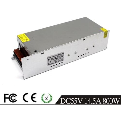Single Output Universal 800W 55V 14.5A Switching Power Supply AC To DC55V SMPS for LED Industrial Equipment Machine Stepper CNC