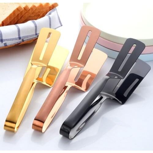 1PC Stainless Steel Cookware Barbecue Tong Fried Steak Shovel Fried Fish Shovel BBQ Bread Clamp Kitchen Bread Meat Clamp Utensil