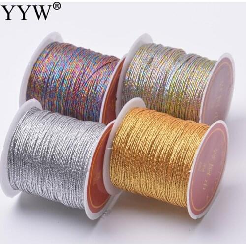 1 Roll Jewelry Cord 0.2mm/0.4mm/0.6mm/0.8mm/1mm Chinese String for Necklace Bracelet Braided Cord Tassels Beaded Thread Wire