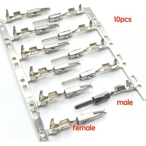 10pcs for Volkswagen Audi audio speaker amplify tweeter small two-lobe terminal male female pin copper