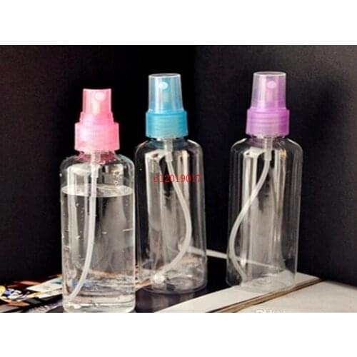 100ml Travel Transparent Small Empty Plastic Perfume Atomizer Spray Bottle Make Up Tool Color Send Randomly
