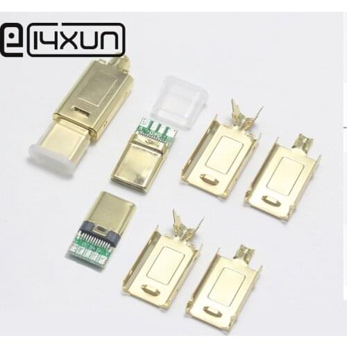 2set 4P 5P USB Type C Cable For Samsung S9 S8 S10 Huawei P30 Pro Fast Charge OTG Type-C Mobile Phone Charging Wire USB C Cable