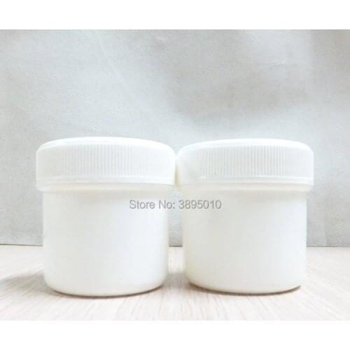 30g 50g Portable White Plastic Jar Mask Cream Jars Empty Containers Packaging Box F1110