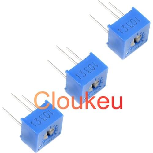 3362P DIP potentiometer 100R 200R 500R 1K 2K 5K 10K 20K 50K 100K 200K 500K 1M