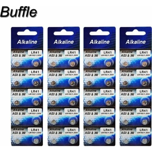 40pcs/4pack Buffle New AG3 Watch Batteries Lithium Button Cell 1.5V LR41 192 L736 392 SR736 V36A Watch Battery Drop ship
