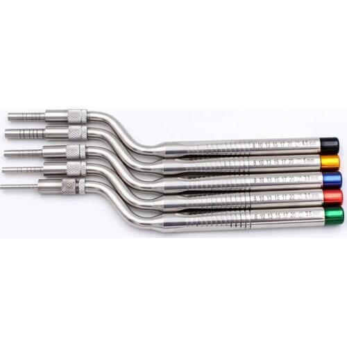 5 pcs Dental Implant Osteotome Instrument Mandibular Sinus Elevator Tool Concave Tips sinus Lifting Device Implant bone Extruder