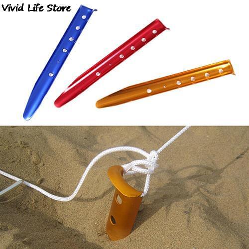 Aluminium Alloy U Shape Tent Peg Outdoor Hiking Snow Sand Tent Peg Stakes 31cm Camping Tent Peg High quality