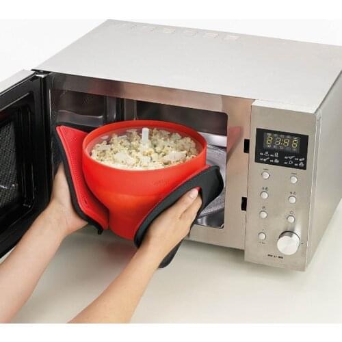 Big Promotion! DIY Popcorn Bucket Microwaveable Popcorn Maker Pop Corn Bowl With Lid Microwave Safe New Kitchen Bakingwares