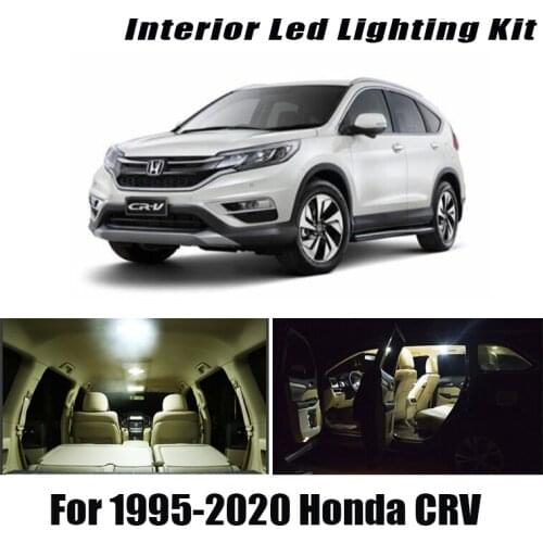Canbus For Honda CRV CR-V 1995-2019 2020 Vehicle LED Interior Dome Map Light License Plate Lamp Kit Auto Lighting Accessories