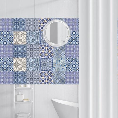 Decorative Retro Europe Style Tiles PVC Tile Stickers,Retro Wall Art Decal,Adhesive Waterproof Kitchen Bathroom Decor