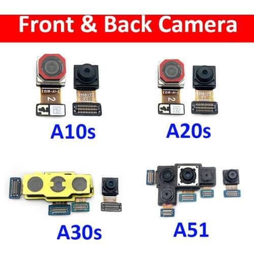 5Pcs/Lot, Front Camera Flex With Back Rear Camera Module Flex Cable For Samsung A10S A107F A20S A207F A30S A307F A51 A515F