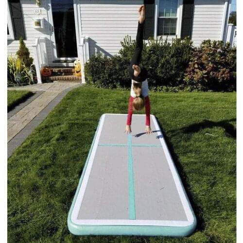 Best Selling 3-5m Inflatable Gymnastics Mat Home Use Air Track Tumbling Air Track Floor Bouncing Track Trampoline Electric Pump
