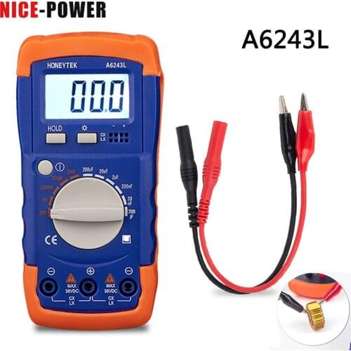 KP102 Multimeter Digital Professional Digital Diode measurement 10nF ~ 10mF Capacitor Capacitance Meters Mini Tester