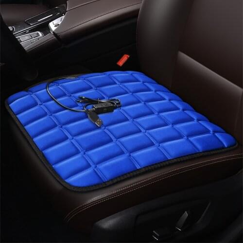 Non Slip Universal Auto Front Rear Seat Pad Heated Car Seat Cover Chair Cushion Electric Heating Protector Pad
