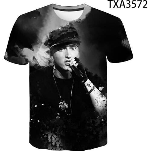 2021 New Casual Rapper Eminem 3D Print T Shirt Men Women Children Hip hop Summer Tops Harajuku Fashion Streetwear Cool Tees