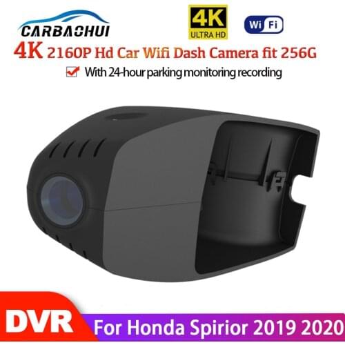 New ! Car Wifi DVR Driving Video Recorder Front Dash Cam HD 4K Camera WDR 24-hour parking monitoring For Honda Spirior 2019 2020