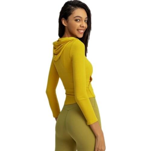 Autumn New Thin Style Women Running Jacket Long Sleeve Zipper Hoodie Women Tight Elastic Yoga Outdoors Running Riding Coat