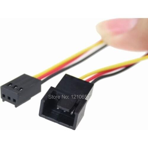 20 Pieces Lot 3Pin 30cm Female to Male Adapter Wire