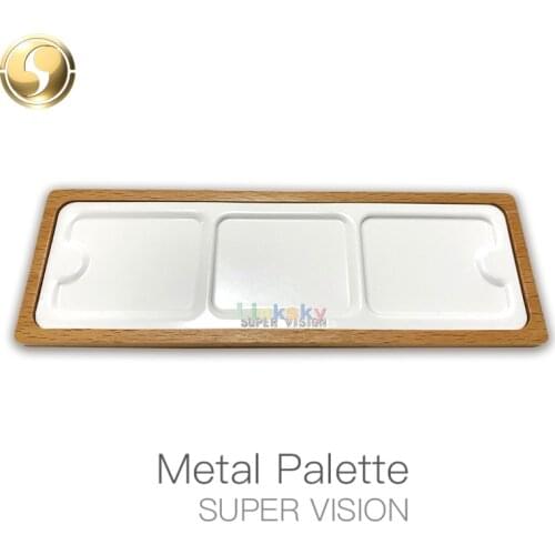 Super Vision Pigment palette,stoving varnish, travel portable solid wood palette,Artist illustration painting,Mini Metal Palette