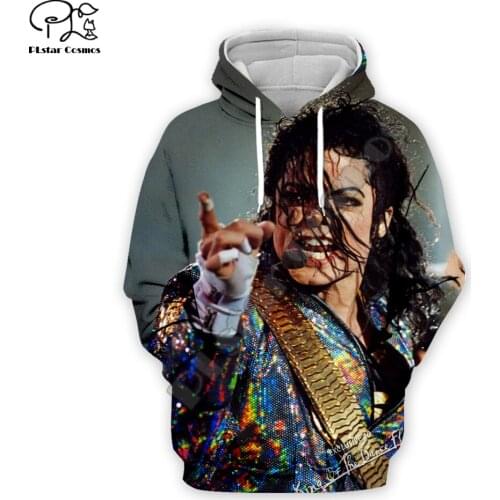 PLstar Cosmos Pop King Michael Jackson casual Streetwear Pullover colorful 3DPrint Zipper/Hoodies/Sweatshirt/Jacket/Men Women s3