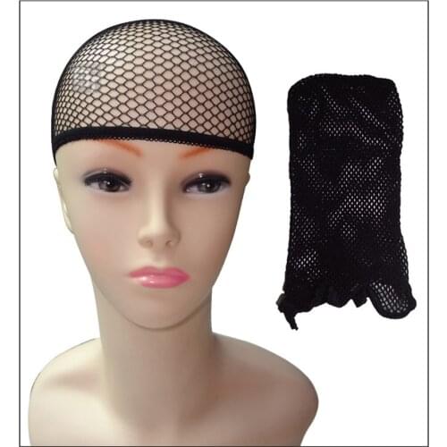 12 pcs Hairnet Wig Cap Stretch Mesh Wig Wearers Wig Accessories Black Color Fashion Cool Mesh Weaving Wig Cap & Hair Net