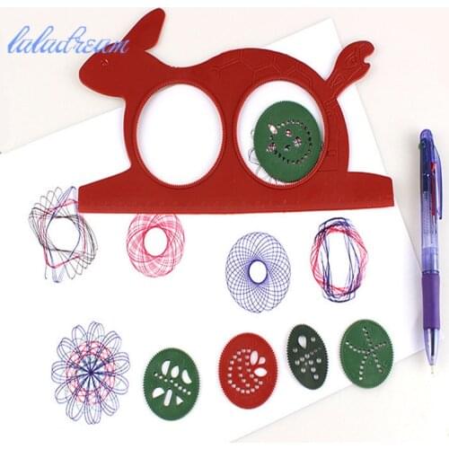 Spirograph Magic turtle rabbit sketchpad Kids gift drawing board educational toys Mat Magic Pen Educational Toy