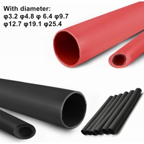 1.22 Meter 3:1 Waterproof Heat Shrink Tubing Dual Wall Adhesive Shrinkable Wire Wrap Tube, Insulation Sealing Cable Protector
