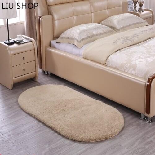 LIU thick lamb carpet bedroom living room oval table bed blanket bed modern minimalist hallway floor mat sofa rug custom