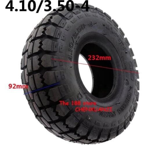 High quality 4.10/3.50-4 Inner Outer Tyre 410/350-4 Pneumatic Wheel Tire for Electric Scooter, Trolley Accessories