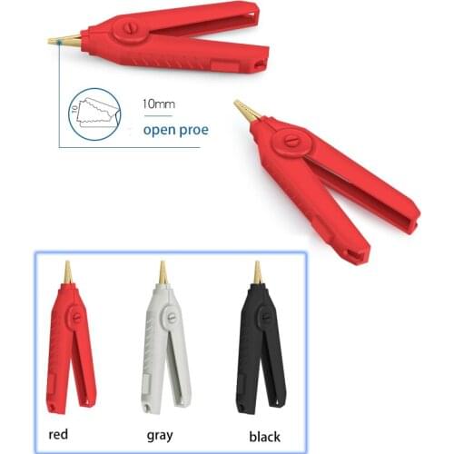 1PCS Alligator Clip Kelvin Copper Gold Plate Clip LCR Test Clip For Precision Instruments vehicle electronics