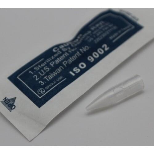 100pcs 1RL Individually Packed Permanent Makeup Needle Tips Tattoo Machine Needle Ca For Dragon /Mosaic/ Merlin/ Tattoo Machine
