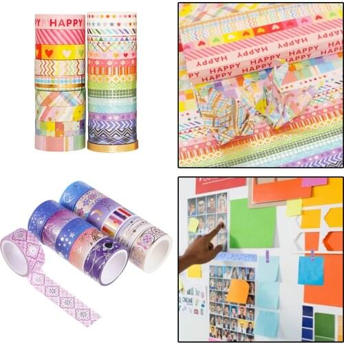 12/27Pc Washi Tape DIY Decorative Scrapbooking Card Paper Adhesive Sticker
