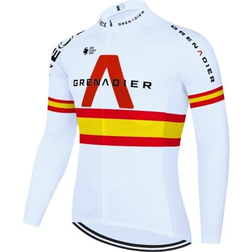 2020 New rainbow ineos cycling jersey Long Sleeve men winter thermal fleece cycling clothing MTB Bike jersey maillot ciclismo