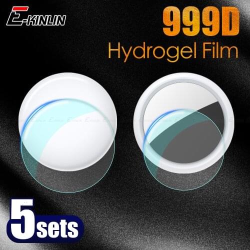 5Sets Front Back Screen Protector For Apple Airtag Locator Tracker Clear Soft TPU Full Cover Protective Hydrogel Film Not Glass