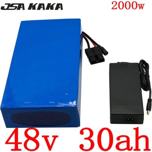 48V E-Bike Rechargeable Battery Pack 48V 1000W 1500W 2000W Electric Bike Battery 48V 20AH 25AH 30Ah Lithium Battery+5A Charger