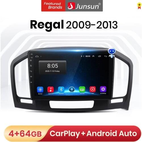 Junsun V1 Android 10 AI Voice Control 4G wifi DSP Car Radio Multimedia For Buick Regal 2009 -2013 Navigation GPS