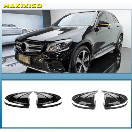 Car style for Benz GLC260LL new C-class carbon fiber decoration E-class corner rearview mirror shell C260L GLB reversing cover E